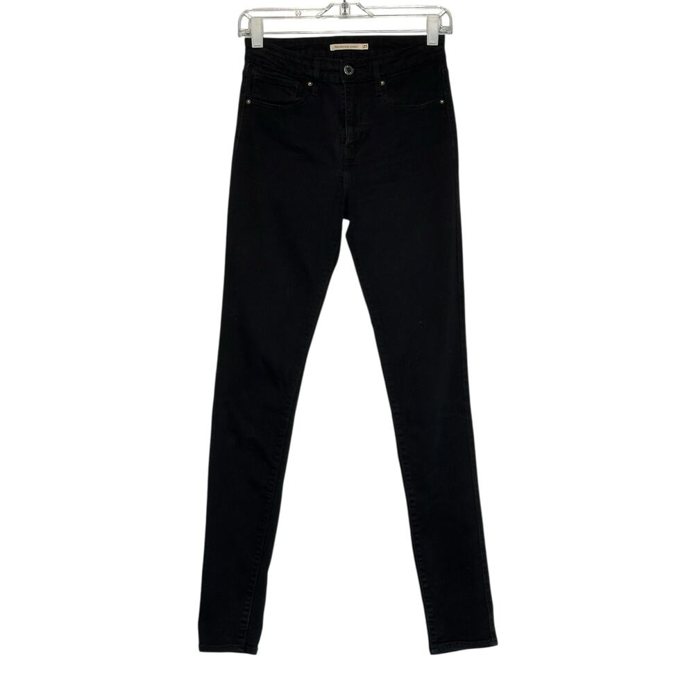 Levi's black high rise skinny jeans size 27